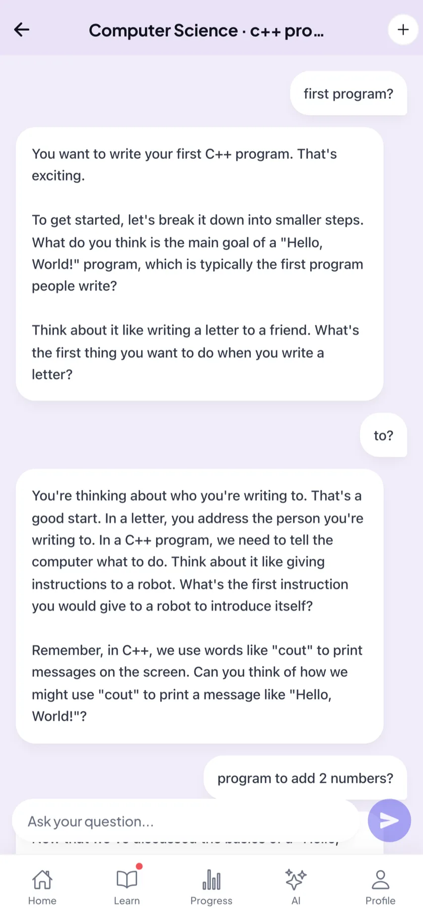 EDII Tutor Chat