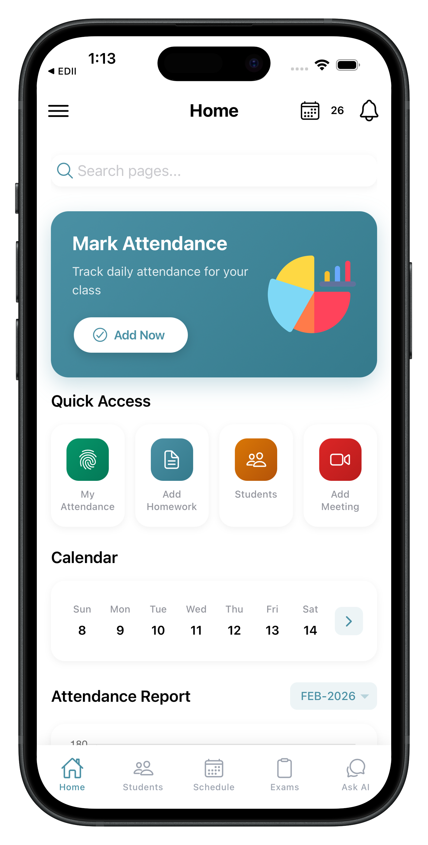 EDII Teacher Dashboard